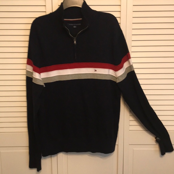 Tommy Hilfiger Other - Tommy Hilfiger 1/4 Zip Pullover Sweater / stripe
